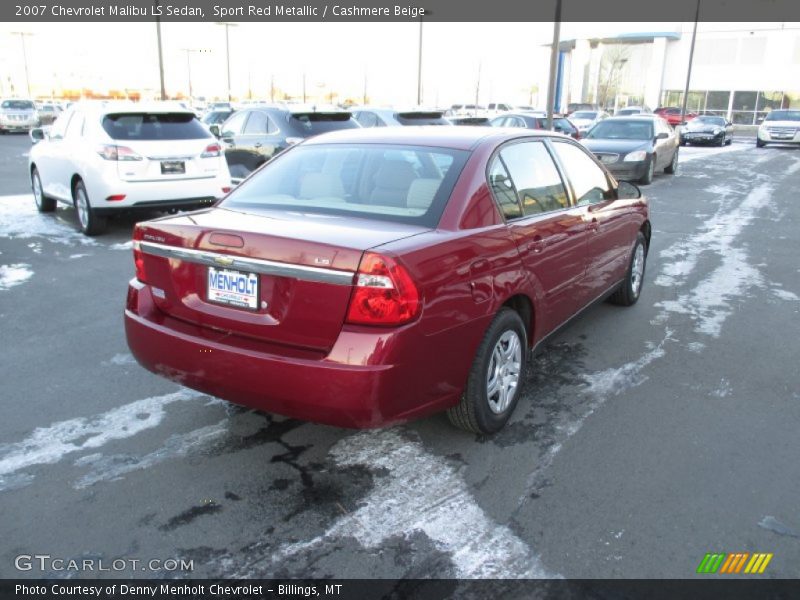 Sport Red Metallic / Cashmere Beige 2007 Chevrolet Malibu LS Sedan