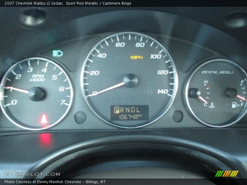 Sport Red Metallic / Cashmere Beige 2007 Chevrolet Malibu LS Sedan