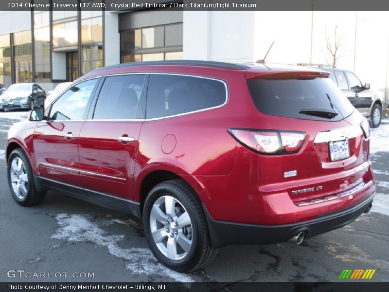 Crystal Red Tintcoat / Dark Titanium/Light Titanium 2014 Chevrolet Traverse LTZ AWD