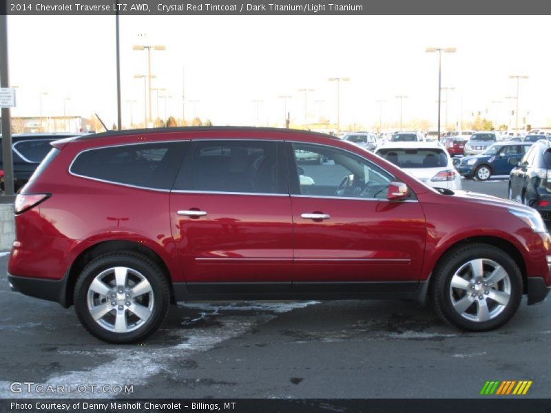 Crystal Red Tintcoat / Dark Titanium/Light Titanium 2014 Chevrolet Traverse LTZ AWD