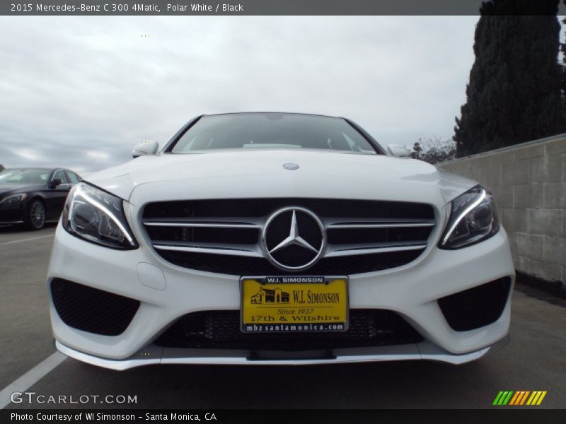 Polar White / Black 2015 Mercedes-Benz C 300 4Matic