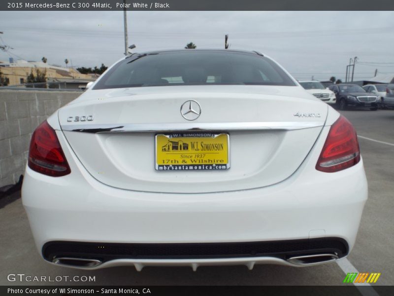 Polar White / Black 2015 Mercedes-Benz C 300 4Matic