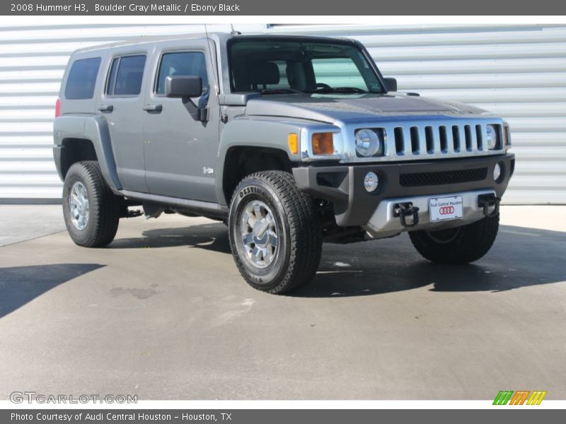 Boulder Gray Metallic / Ebony Black 2008 Hummer H3