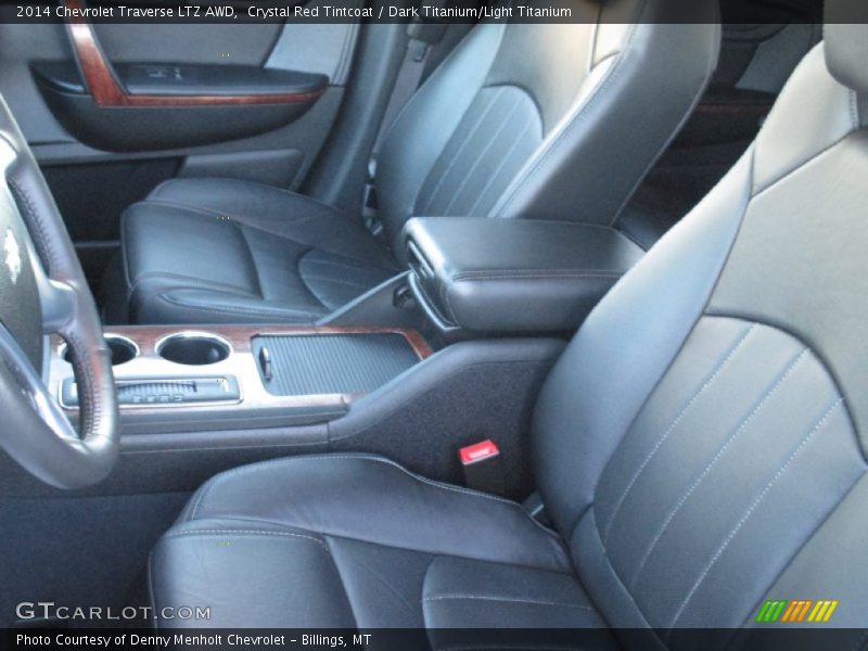Crystal Red Tintcoat / Dark Titanium/Light Titanium 2014 Chevrolet Traverse LTZ AWD