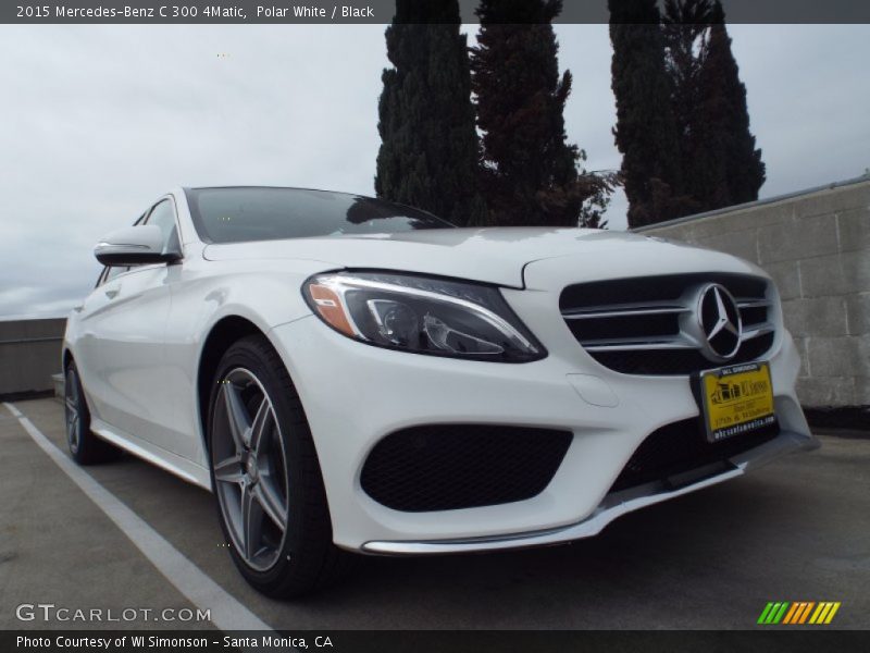Polar White / Black 2015 Mercedes-Benz C 300 4Matic
