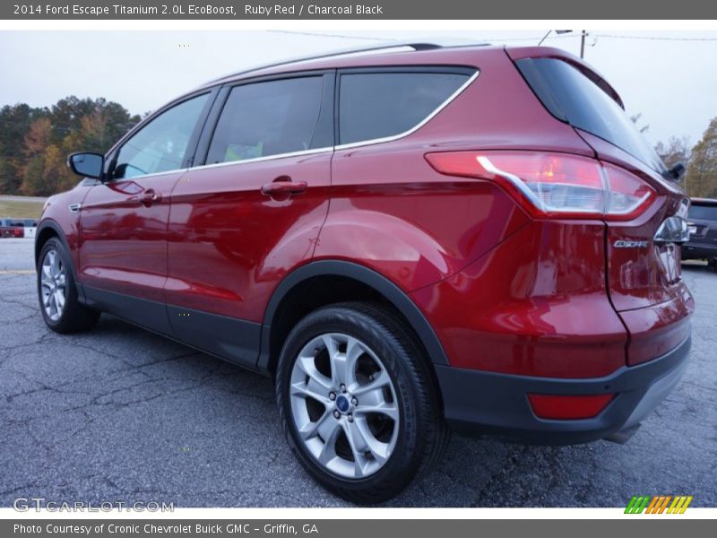 Ruby Red / Charcoal Black 2014 Ford Escape Titanium 2.0L EcoBoost