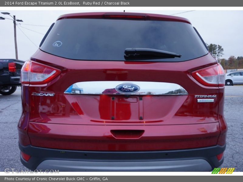 Ruby Red / Charcoal Black 2014 Ford Escape Titanium 2.0L EcoBoost