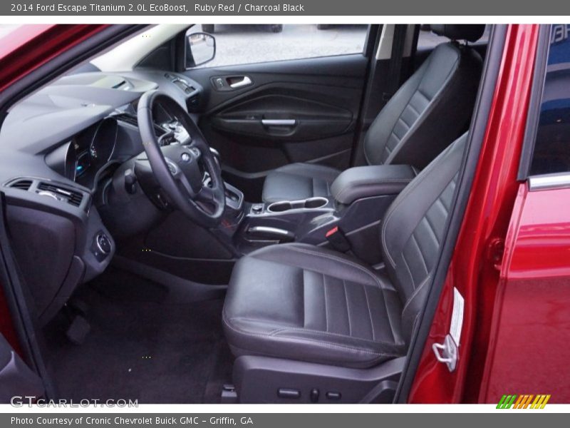 Ruby Red / Charcoal Black 2014 Ford Escape Titanium 2.0L EcoBoost