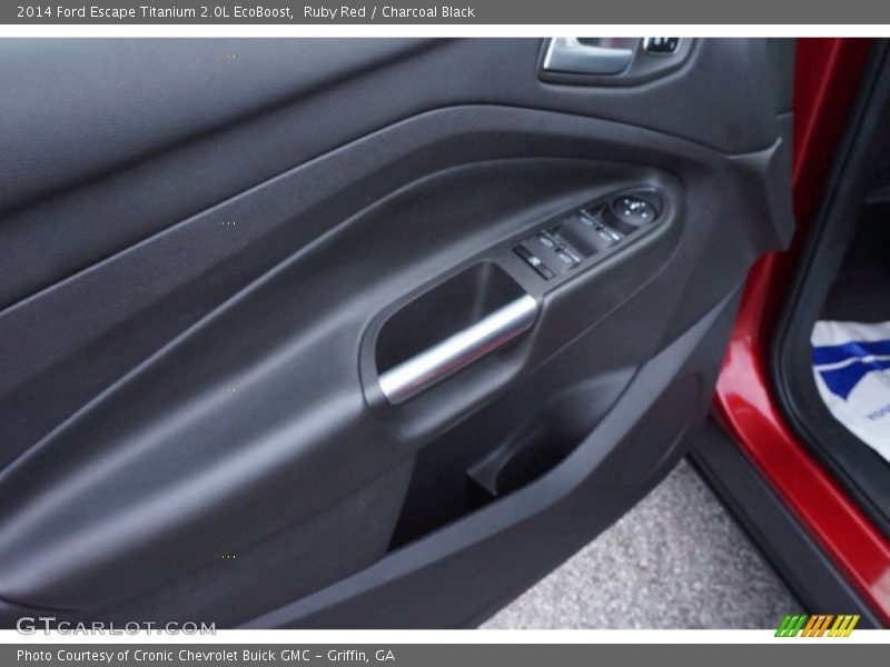Ruby Red / Charcoal Black 2014 Ford Escape Titanium 2.0L EcoBoost