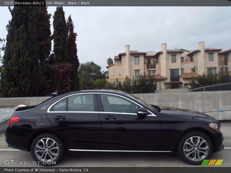 Black / Black 2015 Mercedes-Benz C 300 4Matic