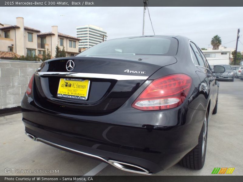 Black / Black 2015 Mercedes-Benz C 300 4Matic