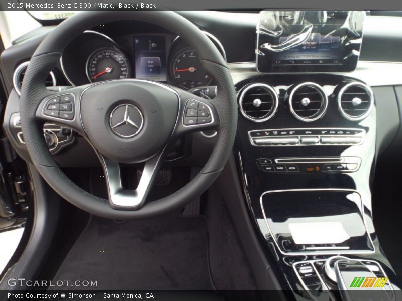 Black / Black 2015 Mercedes-Benz C 300 4Matic