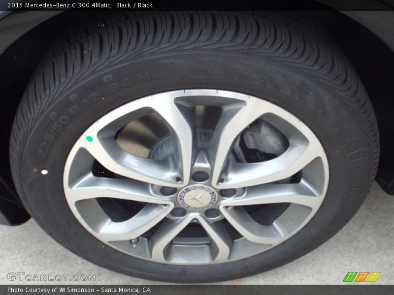 Black / Black 2015 Mercedes-Benz C 300 4Matic
