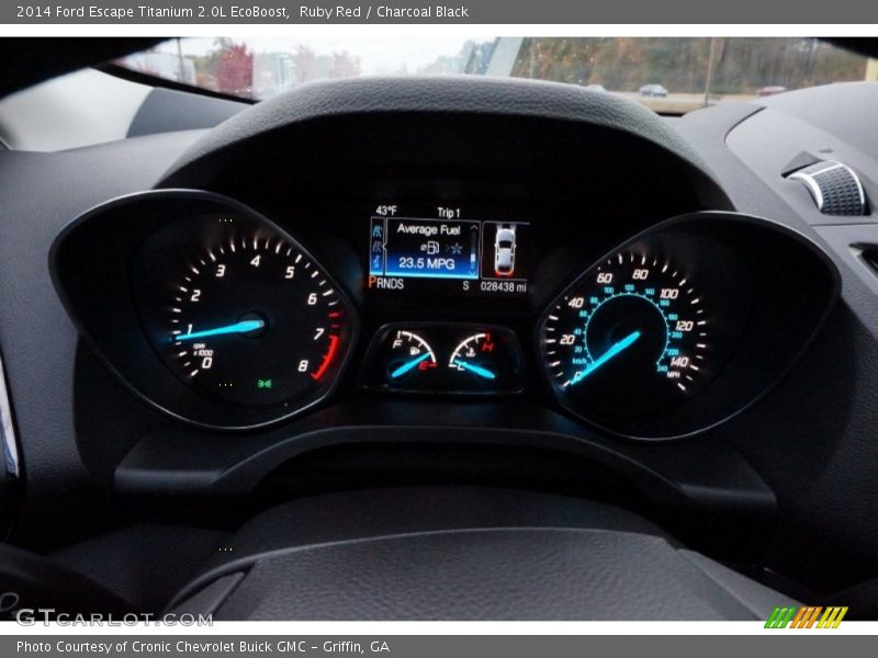 Ruby Red / Charcoal Black 2014 Ford Escape Titanium 2.0L EcoBoost