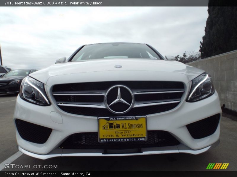 Polar White / Black 2015 Mercedes-Benz C 300 4Matic