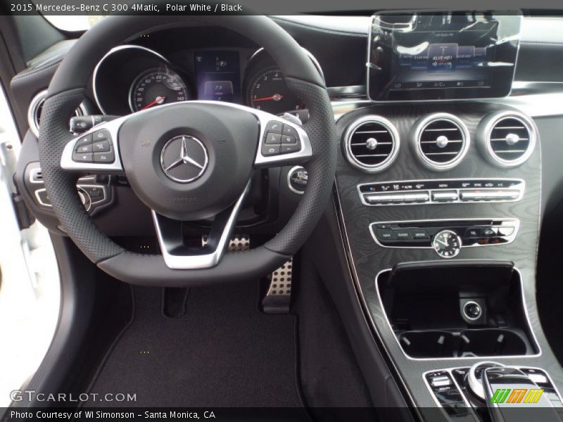 Polar White / Black 2015 Mercedes-Benz C 300 4Matic