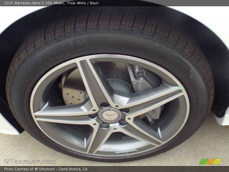 Polar White / Black 2015 Mercedes-Benz C 300 4Matic