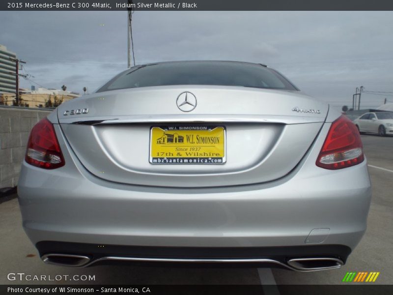 Iridium Silver Metallic / Black 2015 Mercedes-Benz C 300 4Matic