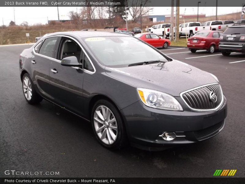 Cyber Gray Metallic / Medium Titanium 2013 Buick Verano FWD