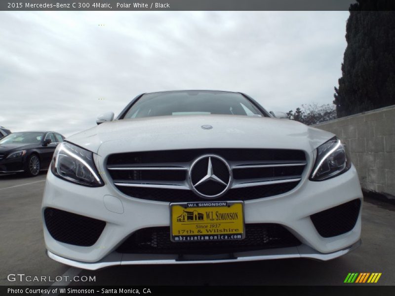 Polar White / Black 2015 Mercedes-Benz C 300 4Matic