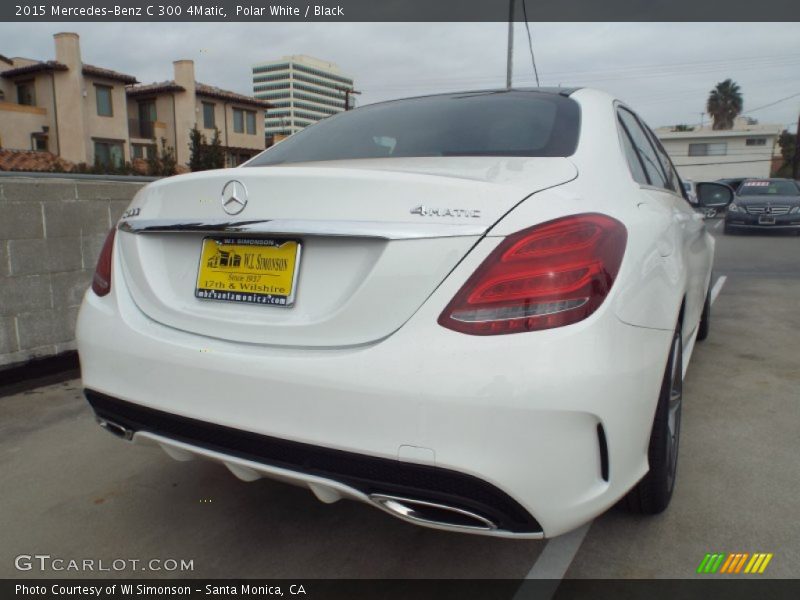 Polar White / Black 2015 Mercedes-Benz C 300 4Matic