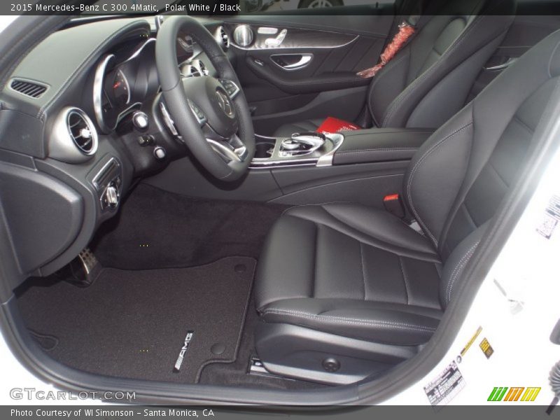 Polar White / Black 2015 Mercedes-Benz C 300 4Matic