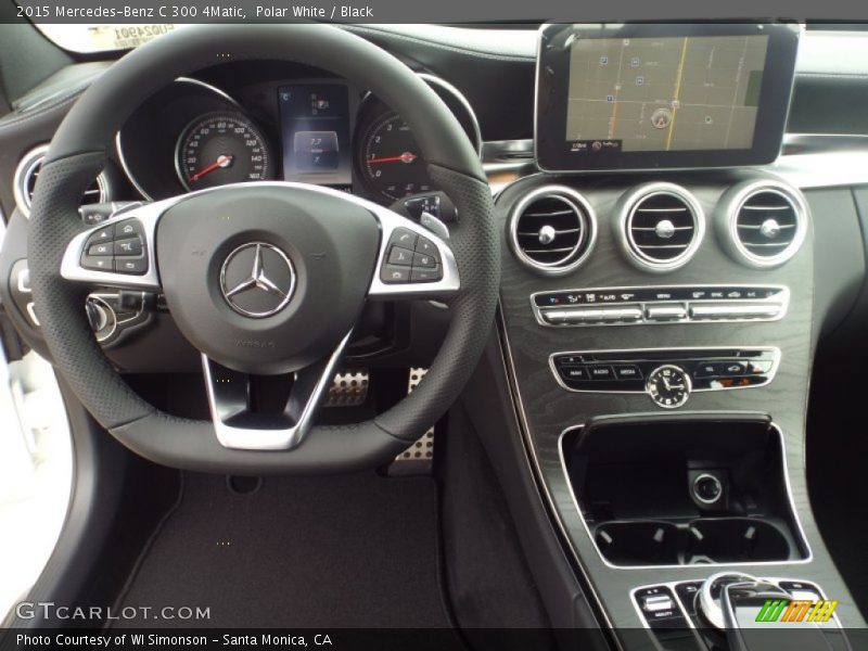 Polar White / Black 2015 Mercedes-Benz C 300 4Matic