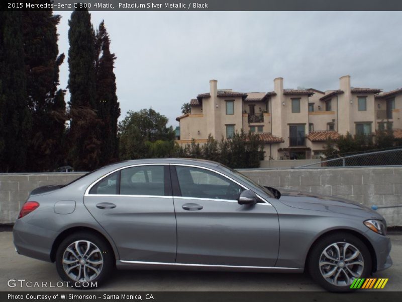 Paladium Silver Metallic / Black 2015 Mercedes-Benz C 300 4Matic