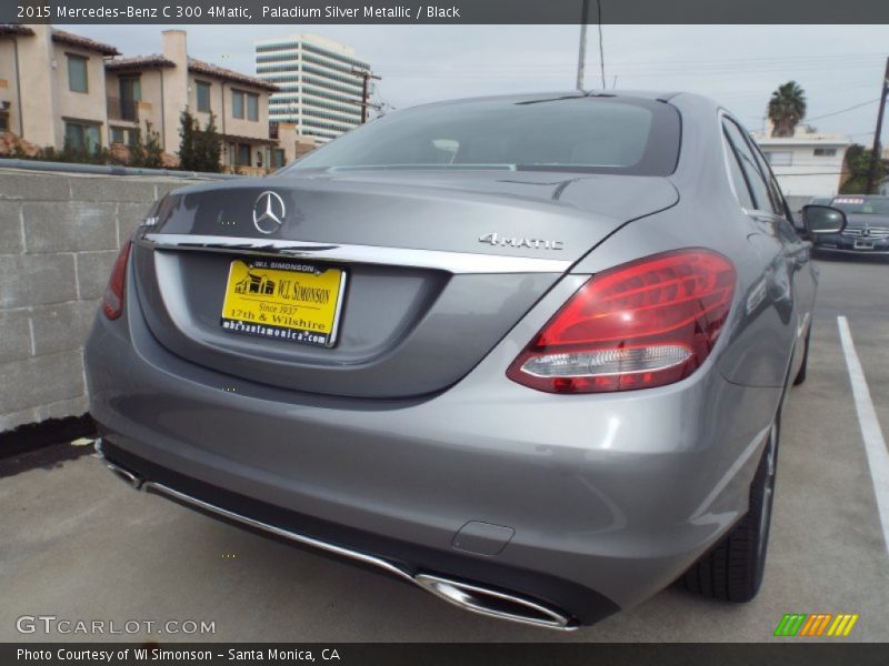 Paladium Silver Metallic / Black 2015 Mercedes-Benz C 300 4Matic