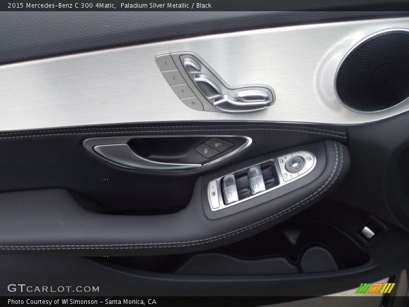 Paladium Silver Metallic / Black 2015 Mercedes-Benz C 300 4Matic