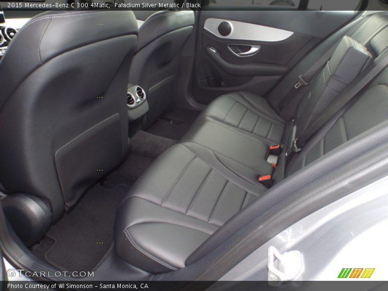 Paladium Silver Metallic / Black 2015 Mercedes-Benz C 300 4Matic