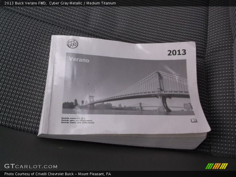 Cyber Gray Metallic / Medium Titanium 2013 Buick Verano FWD