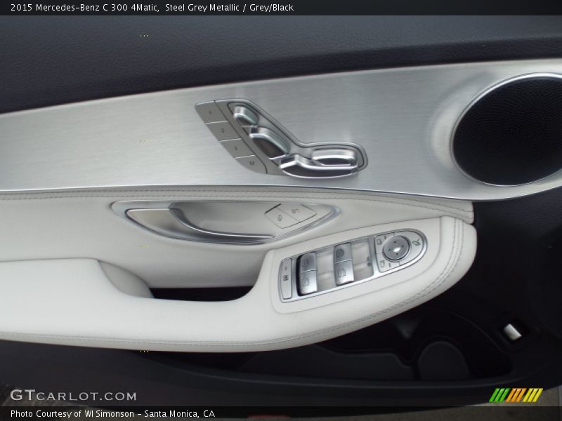 Steel Grey Metallic / Grey/Black 2015 Mercedes-Benz C 300 4Matic