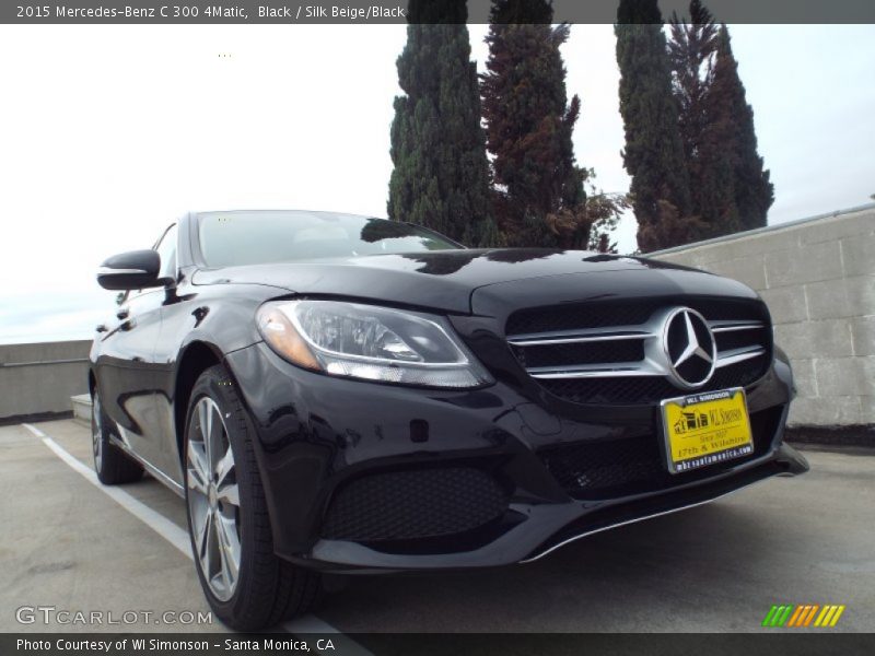 Black / Silk Beige/Black 2015 Mercedes-Benz C 300 4Matic