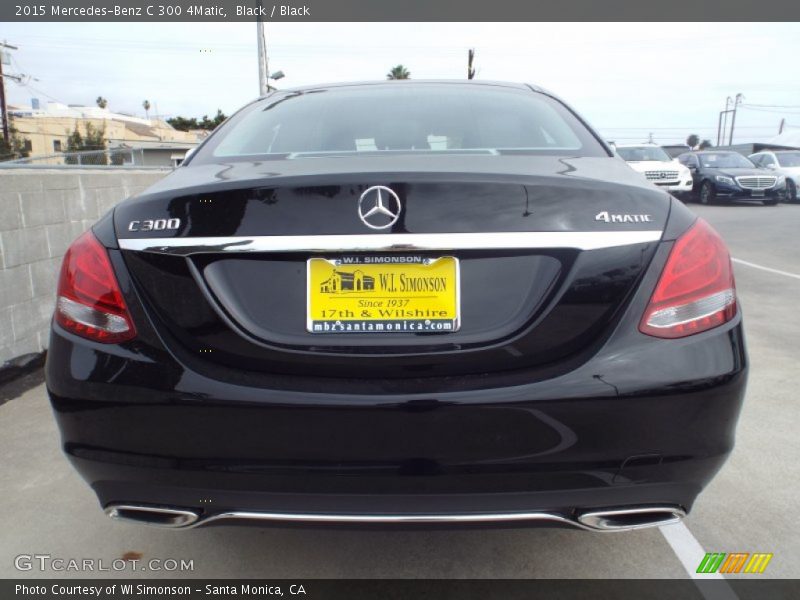 Black / Black 2015 Mercedes-Benz C 300 4Matic