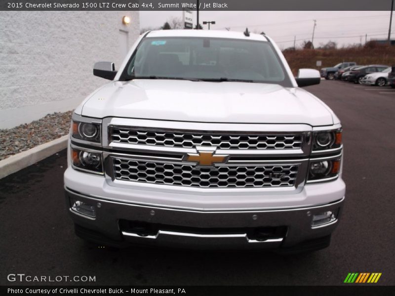 Summit White / Jet Black 2015 Chevrolet Silverado 1500 LTZ Crew Cab 4x4