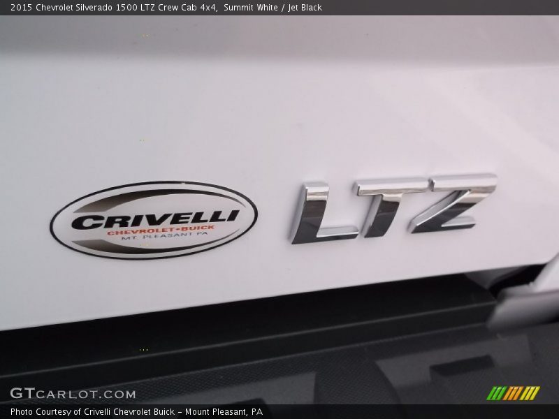 Summit White / Jet Black 2015 Chevrolet Silverado 1500 LTZ Crew Cab 4x4