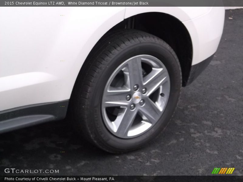 White Diamond Tricoat / Brownstone/Jet Black 2015 Chevrolet Equinox LTZ AWD
