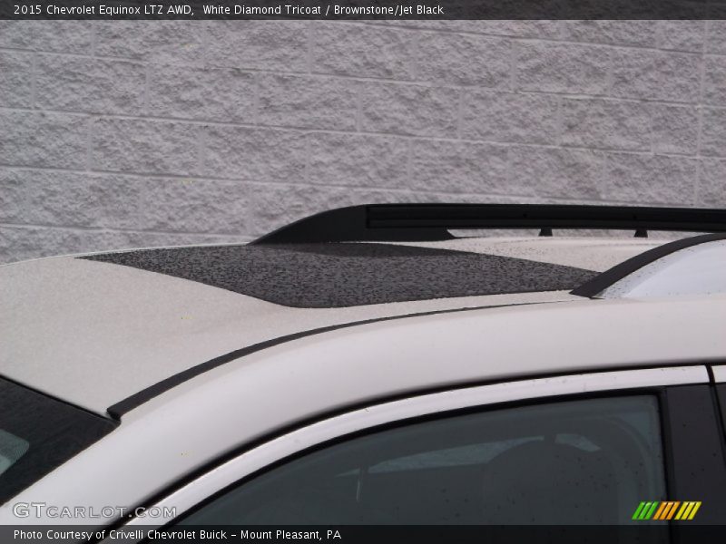 White Diamond Tricoat / Brownstone/Jet Black 2015 Chevrolet Equinox LTZ AWD