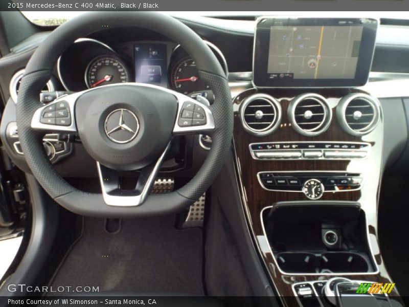Black / Black 2015 Mercedes-Benz C 400 4Matic