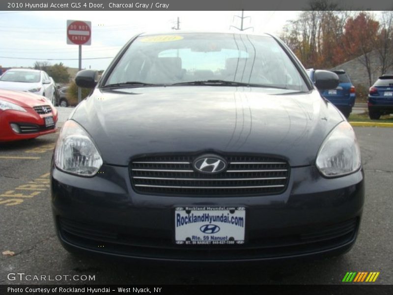 Charcoal Gray / Gray 2010 Hyundai Accent GLS 4 Door