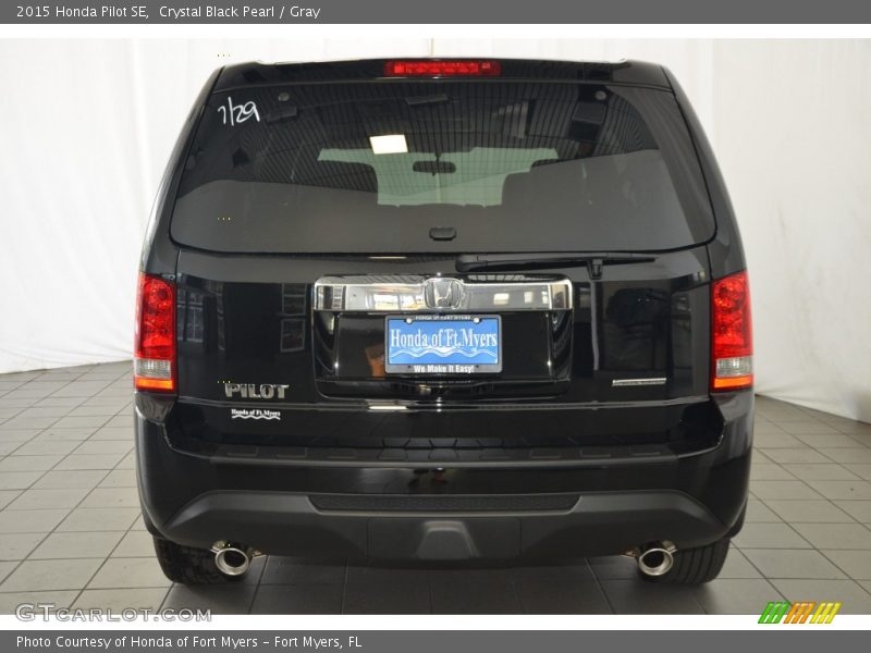Crystal Black Pearl / Gray 2015 Honda Pilot SE