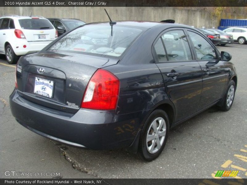 Charcoal Gray / Gray 2010 Hyundai Accent GLS 4 Door