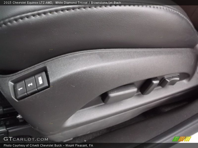 White Diamond Tricoat / Brownstone/Jet Black 2015 Chevrolet Equinox LTZ AWD