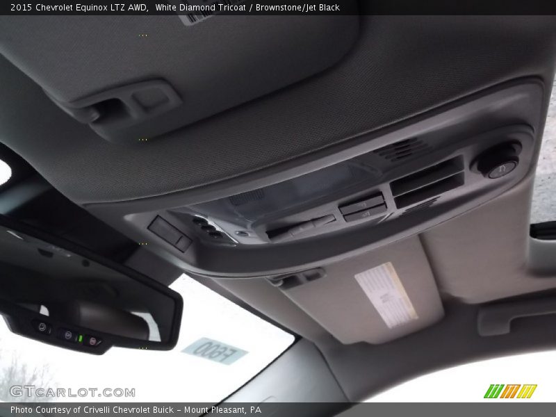White Diamond Tricoat / Brownstone/Jet Black 2015 Chevrolet Equinox LTZ AWD