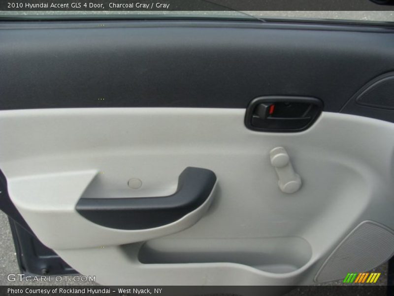 Charcoal Gray / Gray 2010 Hyundai Accent GLS 4 Door