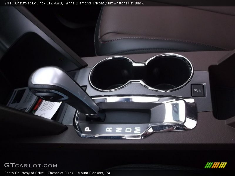 White Diamond Tricoat / Brownstone/Jet Black 2015 Chevrolet Equinox LTZ AWD