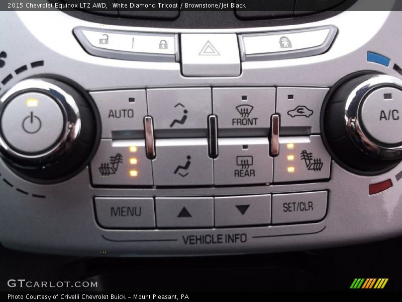 White Diamond Tricoat / Brownstone/Jet Black 2015 Chevrolet Equinox LTZ AWD