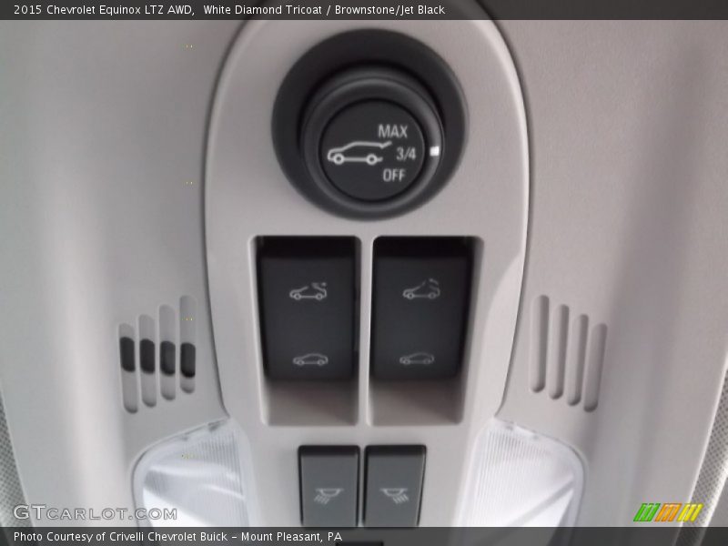 White Diamond Tricoat / Brownstone/Jet Black 2015 Chevrolet Equinox LTZ AWD