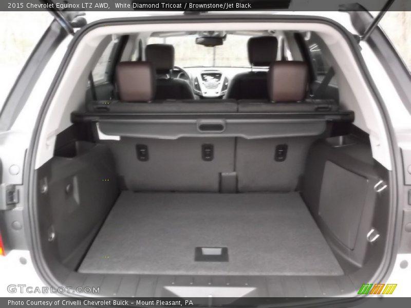 White Diamond Tricoat / Brownstone/Jet Black 2015 Chevrolet Equinox LTZ AWD